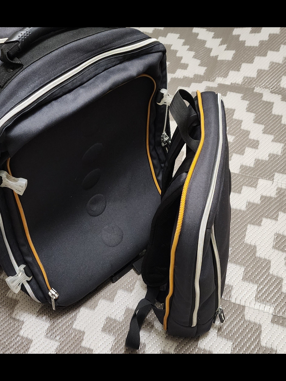 IKEA Black Backpack with Yellow Accent - Picture 3 of 11